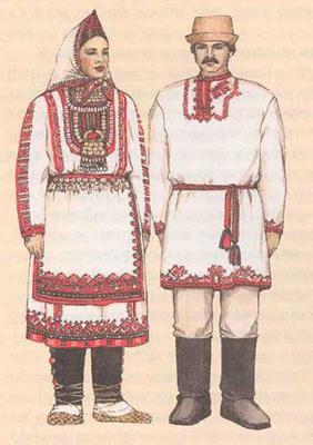 костюм марийский мужской