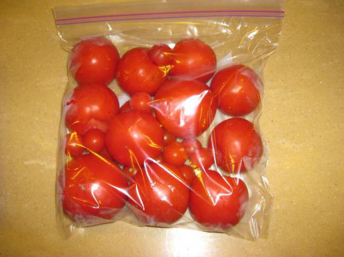 рецепт малосольных помидор в пакете 