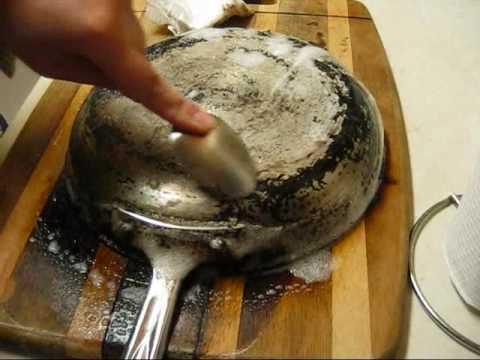как отмыть сковороды от нагара