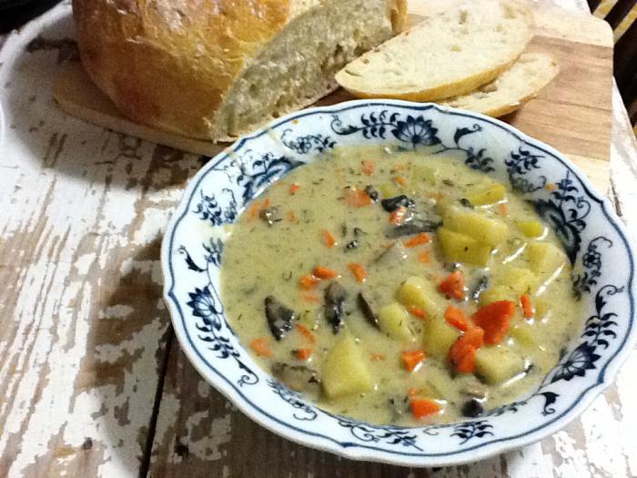 грибной суп с картофелем рецепт