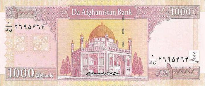 Афганистан: валюта. Описание и фото