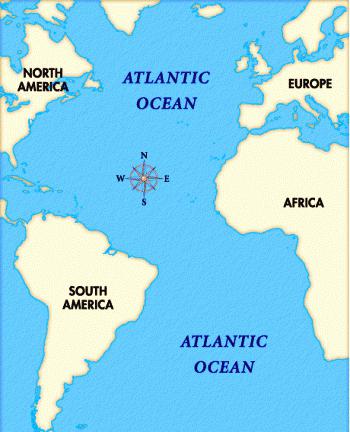 какова площадь атлантического океана