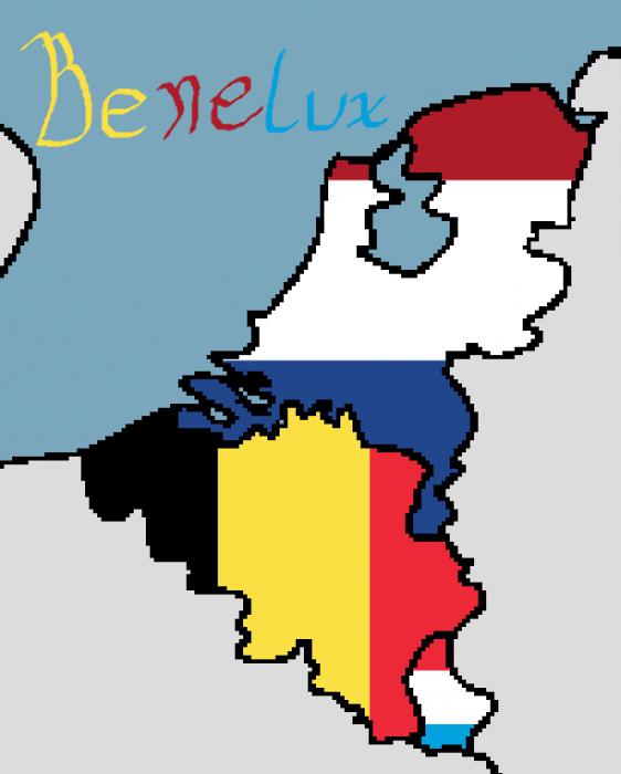 Флаг Люксембурга и Нидерландов