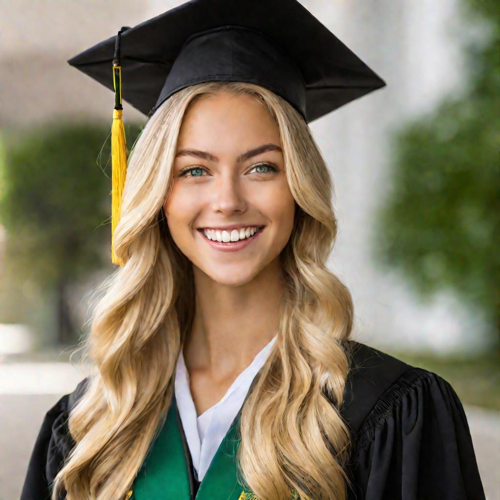 Портрет выпускницы с дипломом