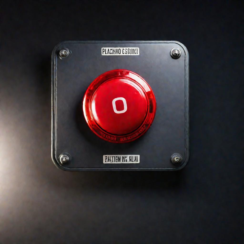 Красная кнопка аварийной остановки