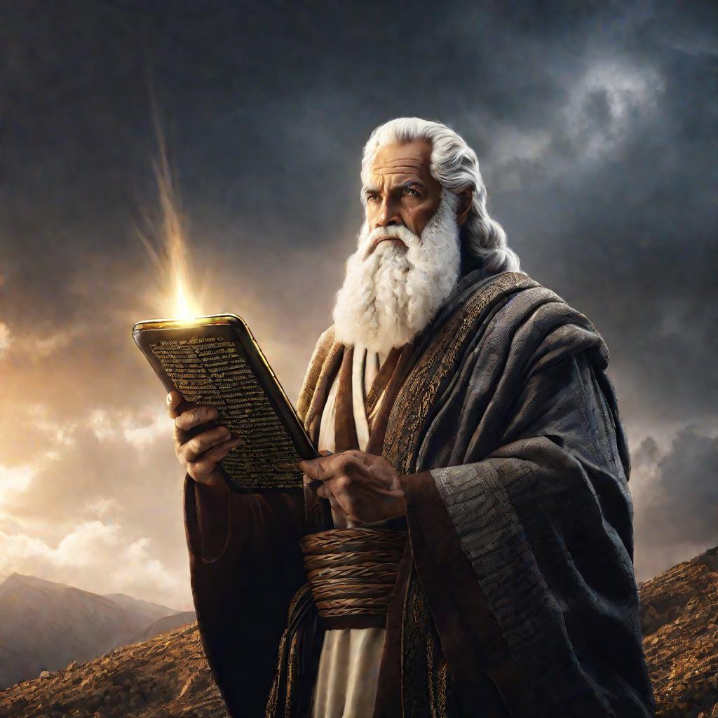 Портрет Моисея с каменными скрижалями