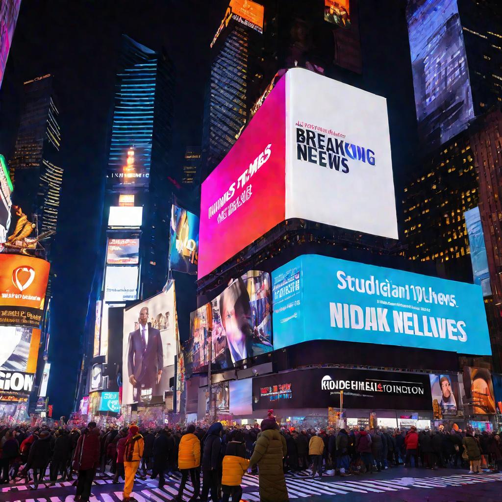 Электронный билборд на Таймс-сквер