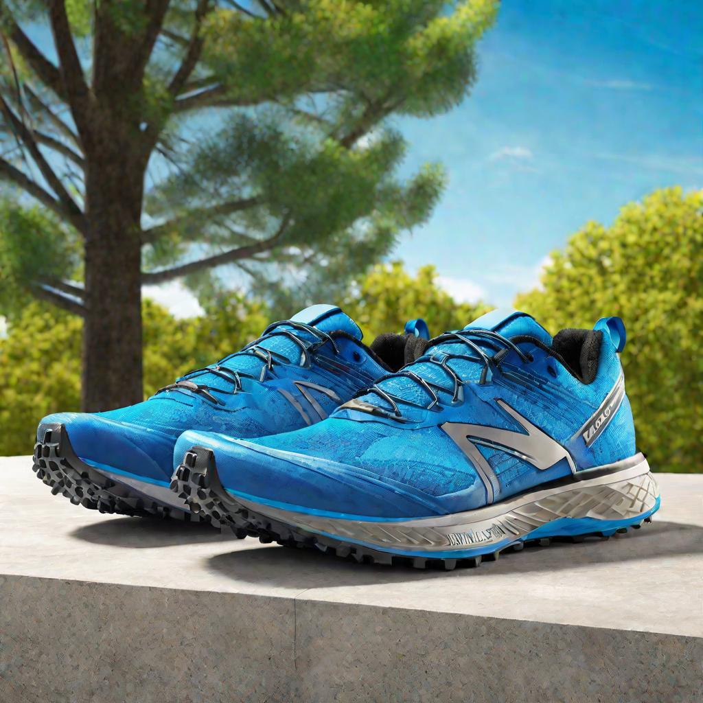 Портрет высокотехнологичных кроссовок для бега по пересеченной местности