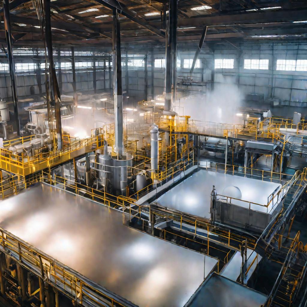 Современный завод по производству гидроксида лития