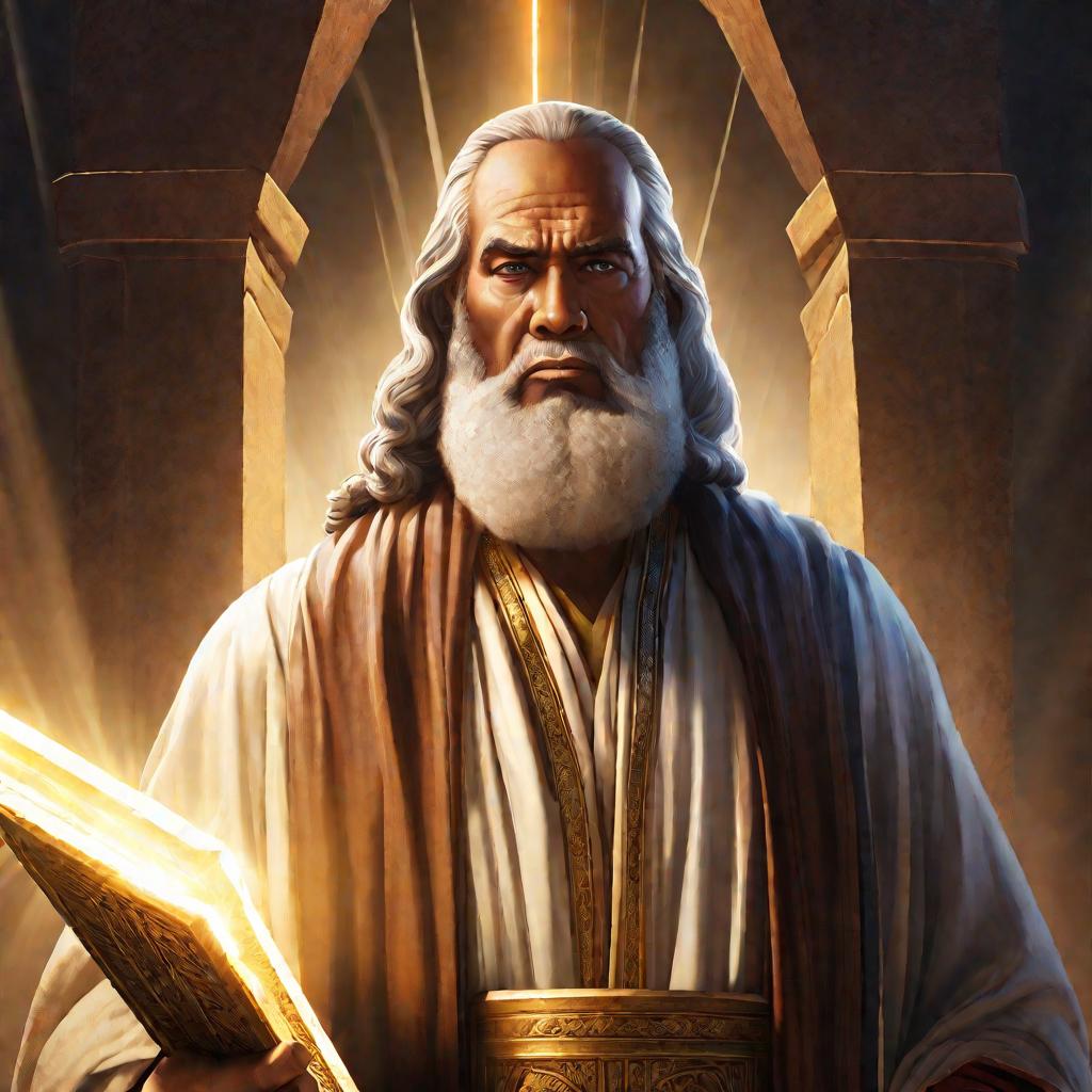 Портрет Моисея с каменными скрижалями