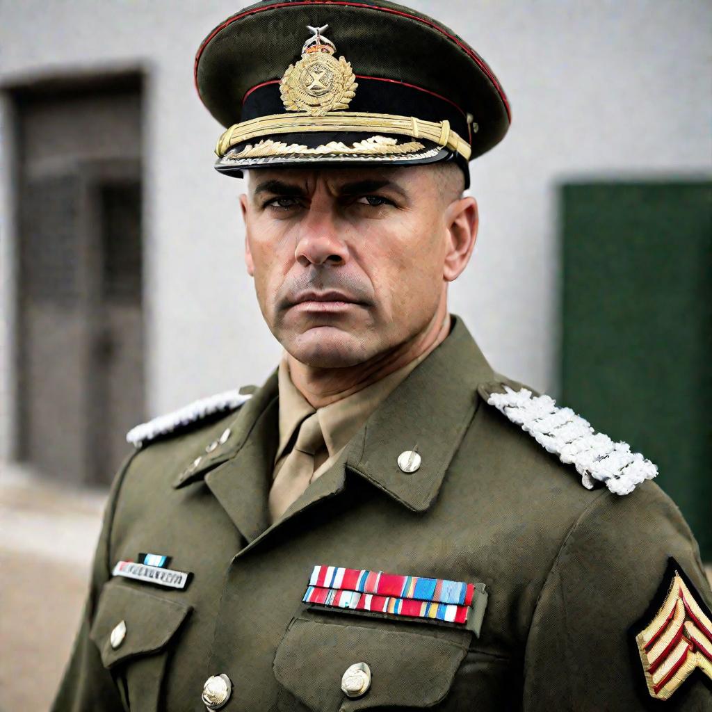 Портрет сержанта - дежурного по военной части