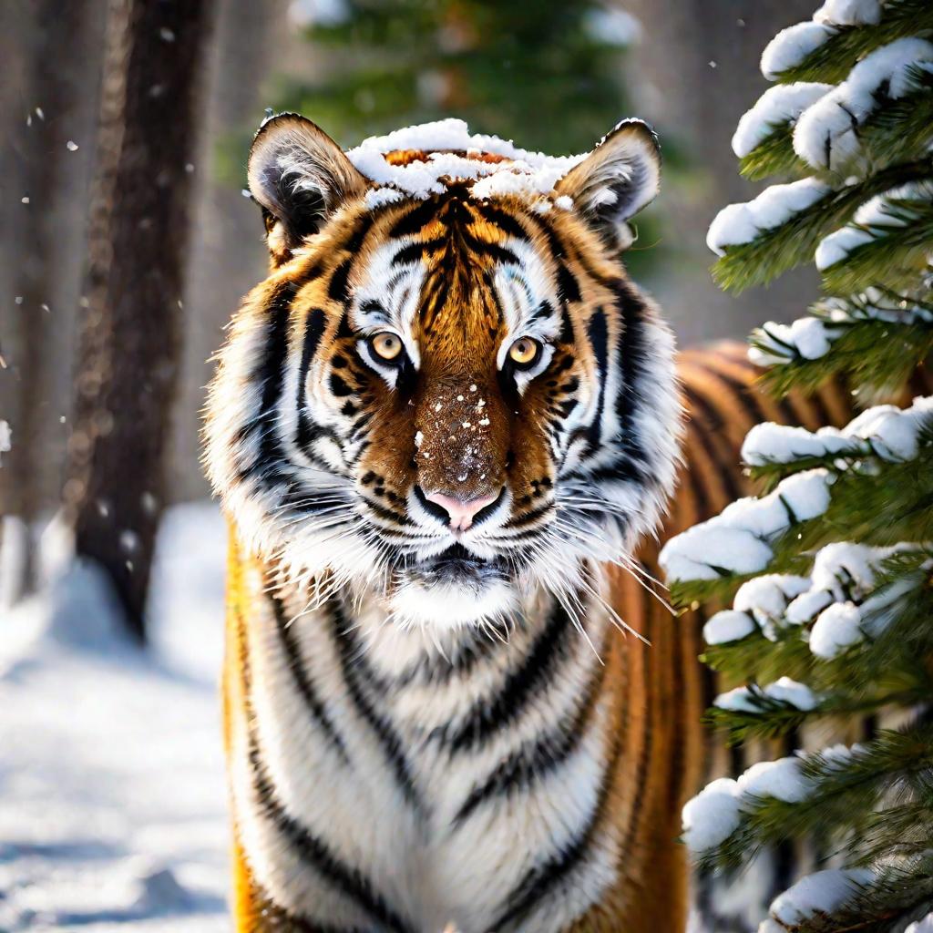 Портрет амурского тигра