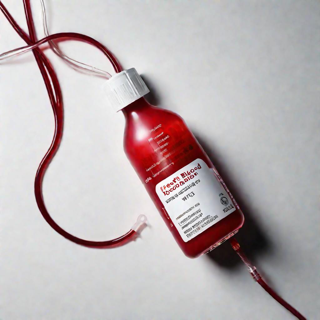 Пакет с донорской кровью