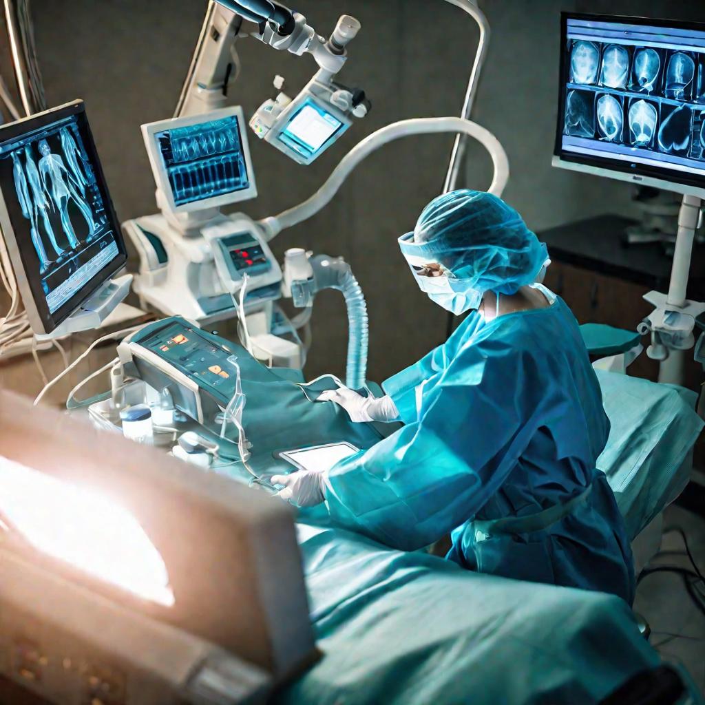 Хирург делает операцию по поводу рака груди