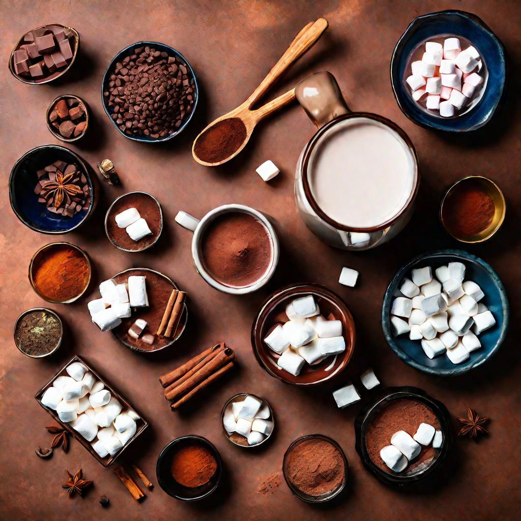 Ингредиенты для горячего шоколада