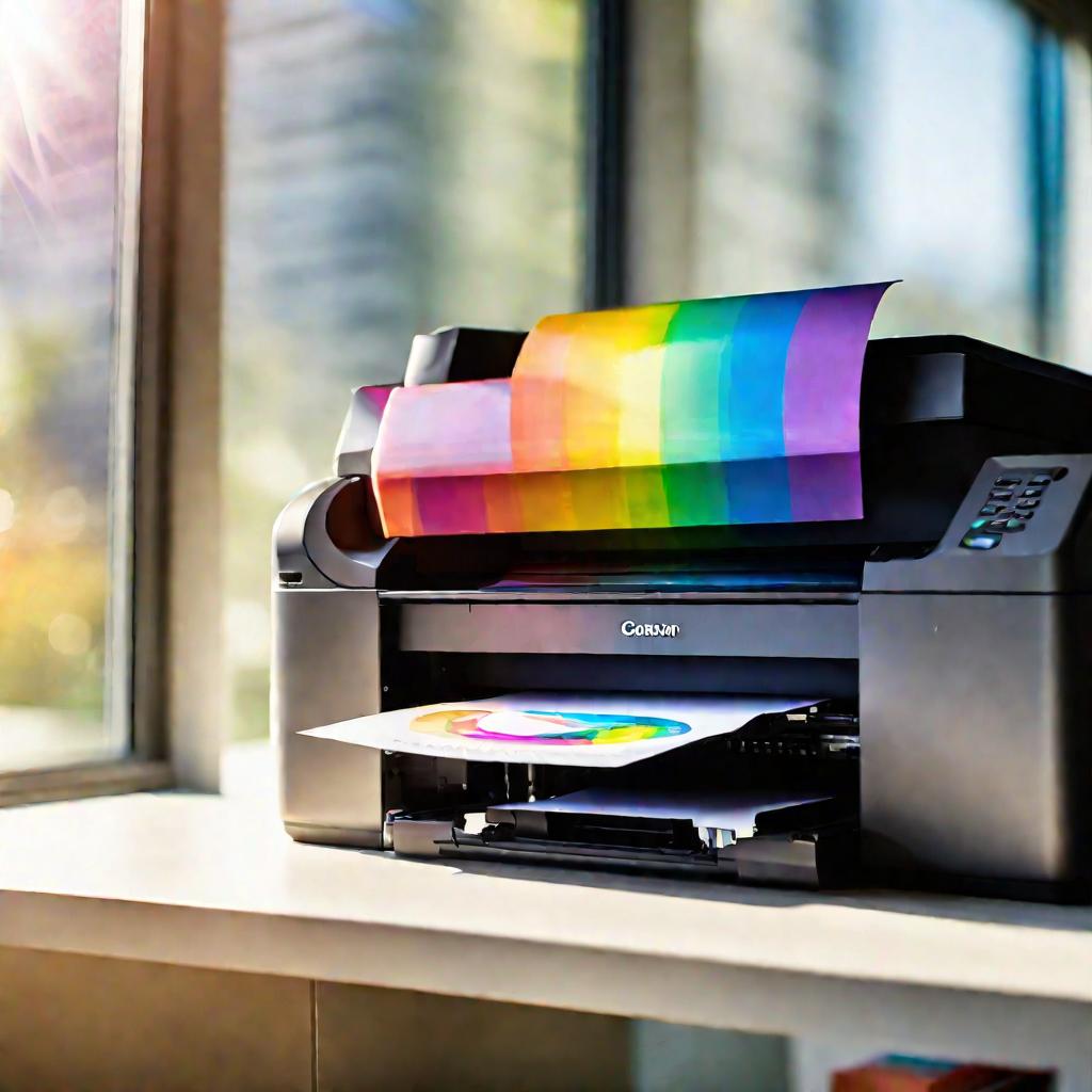 Струйный принтер на рабочем столе