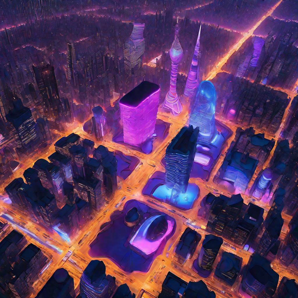 Ночной город будущего