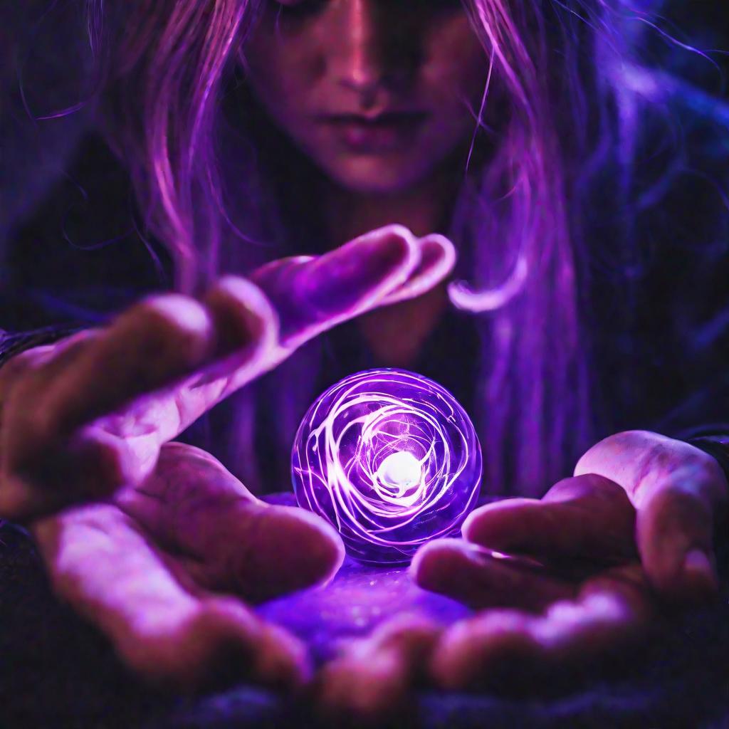 Магический фиолетовый шар