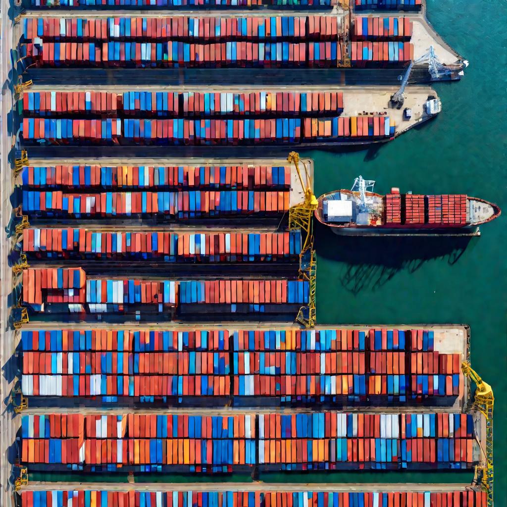 Порт с контейнерами