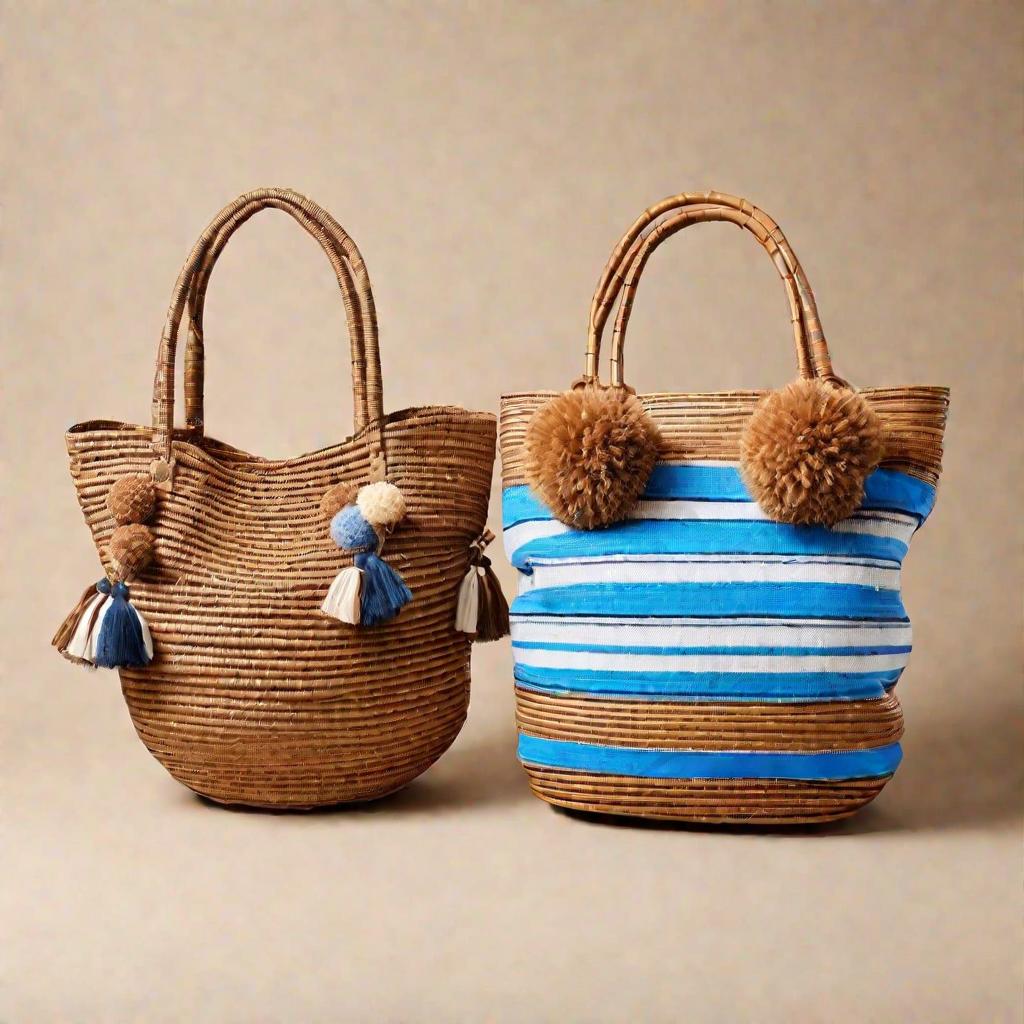 Пляжные сумки разных форм