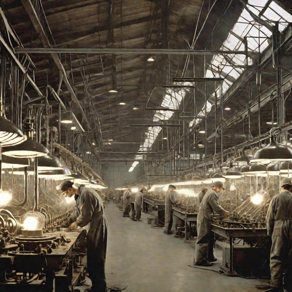 Фабрика по производству лампочек Эдисона