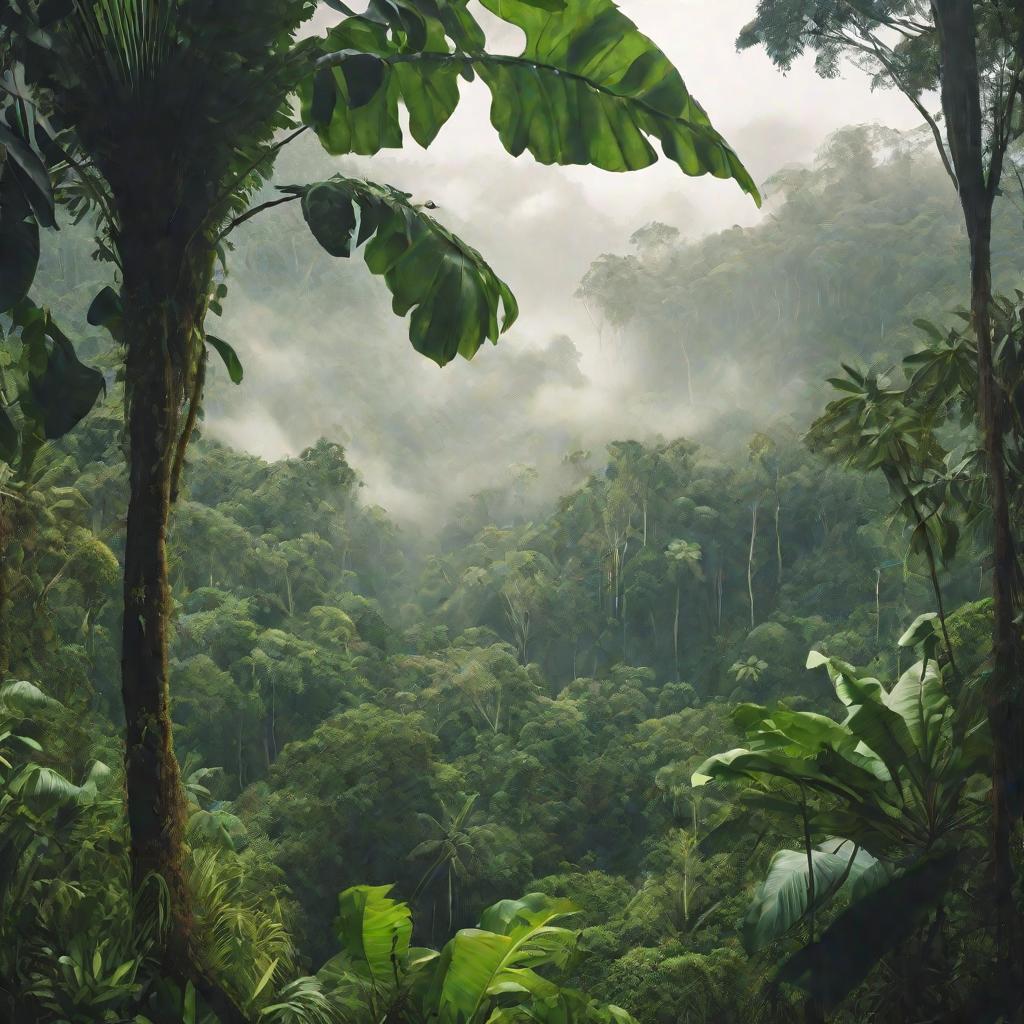 Тропический лес утром