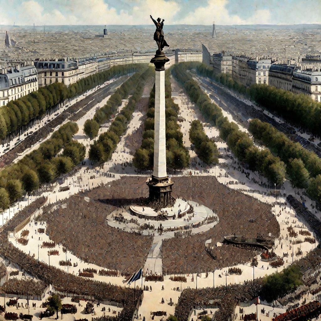 Площадь Бастилии 14 июля 1880 года