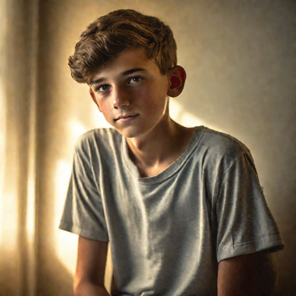 Портрет мальчика после операции