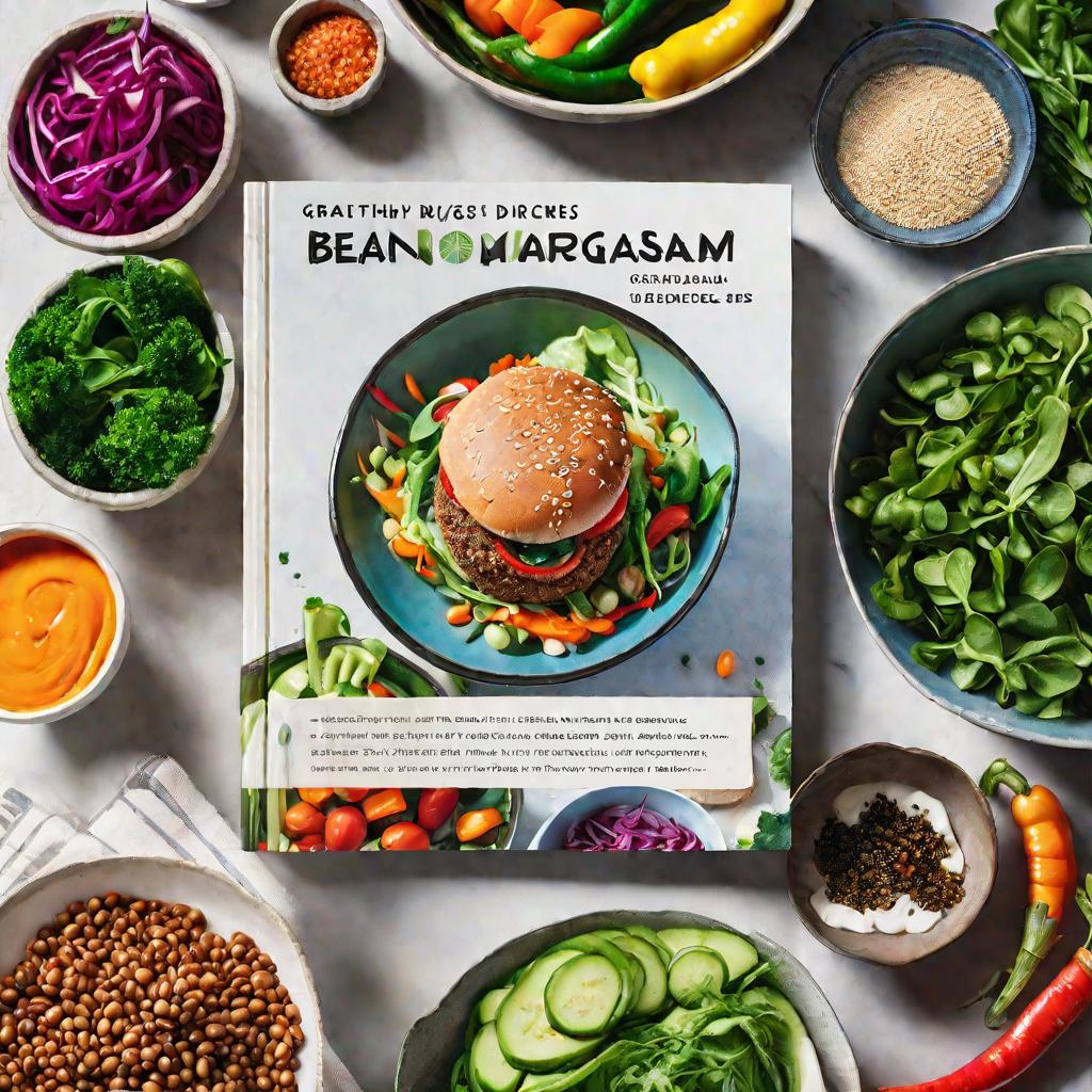 Страница кулинарной книги с рецептами овощных блюд