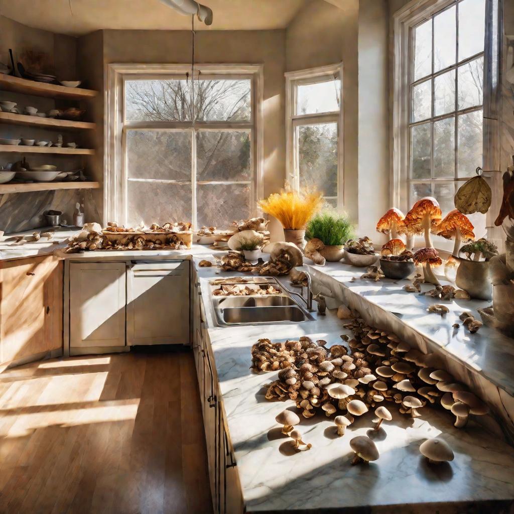 Кухня с грибами