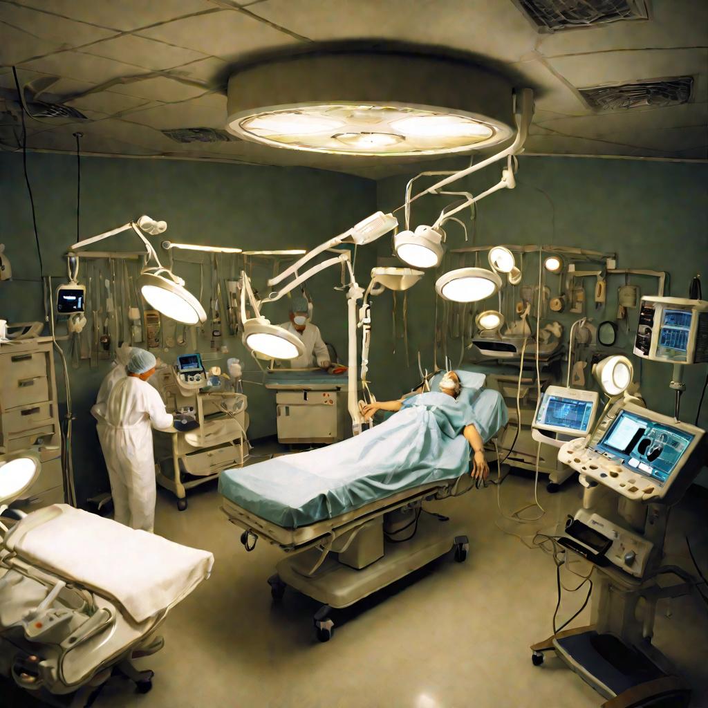 Операционная перед операцией на позвоночнике