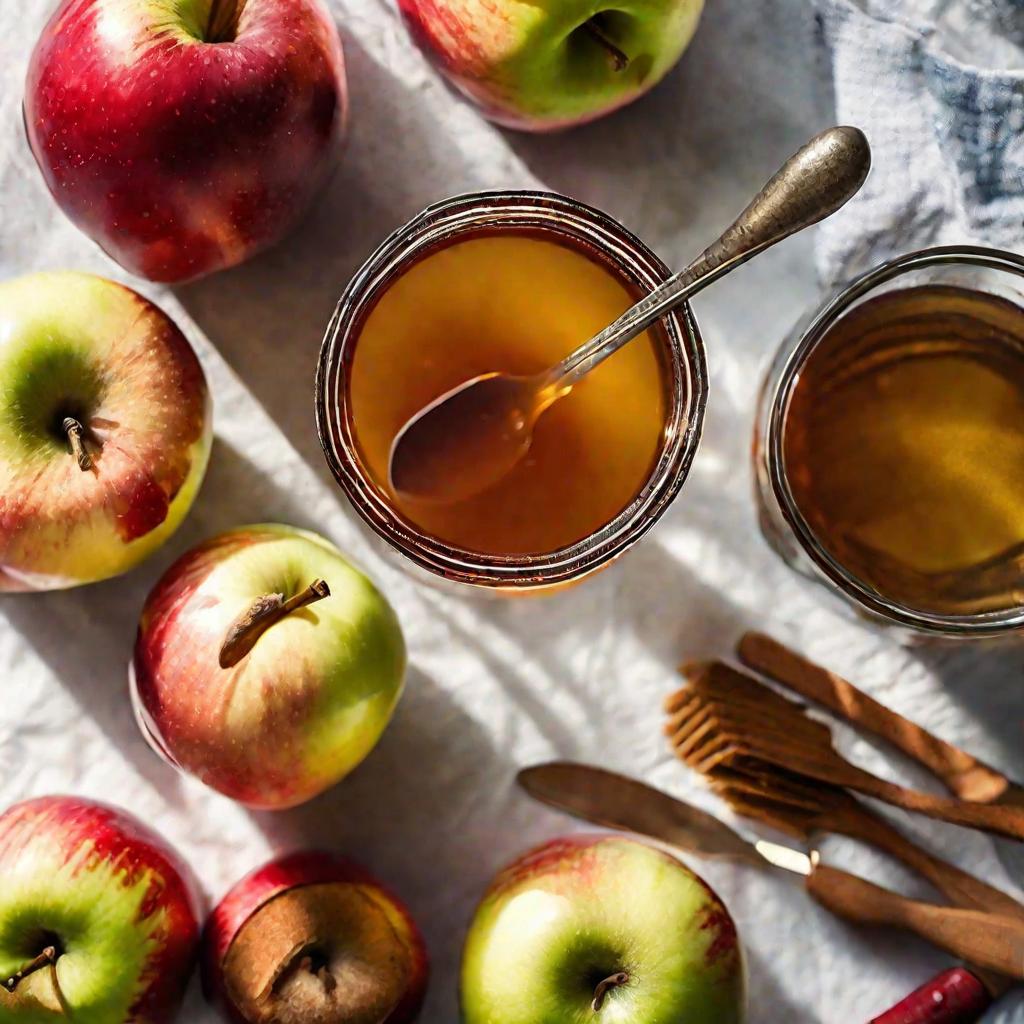 Ингредиенты для приготовления домашнего яблочного уксуса