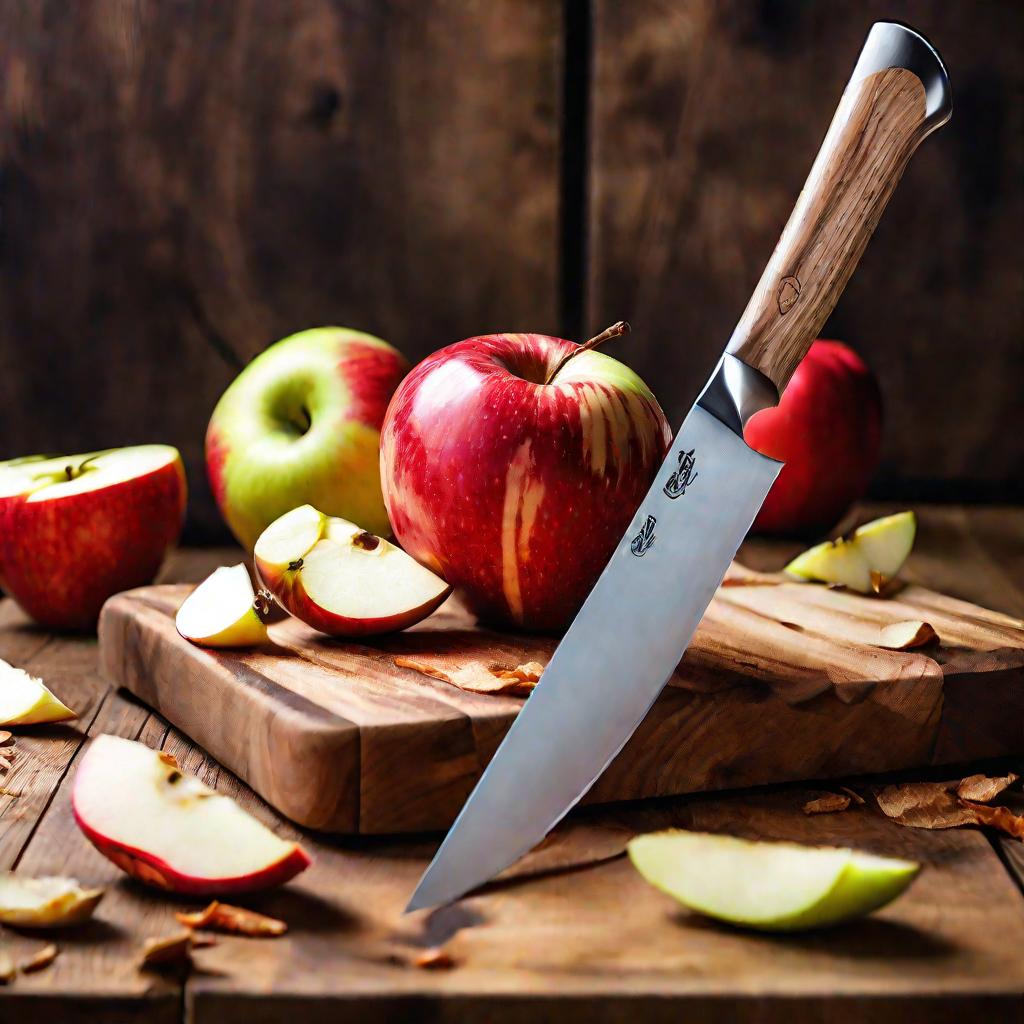 Нарезка яблок для шарлотки