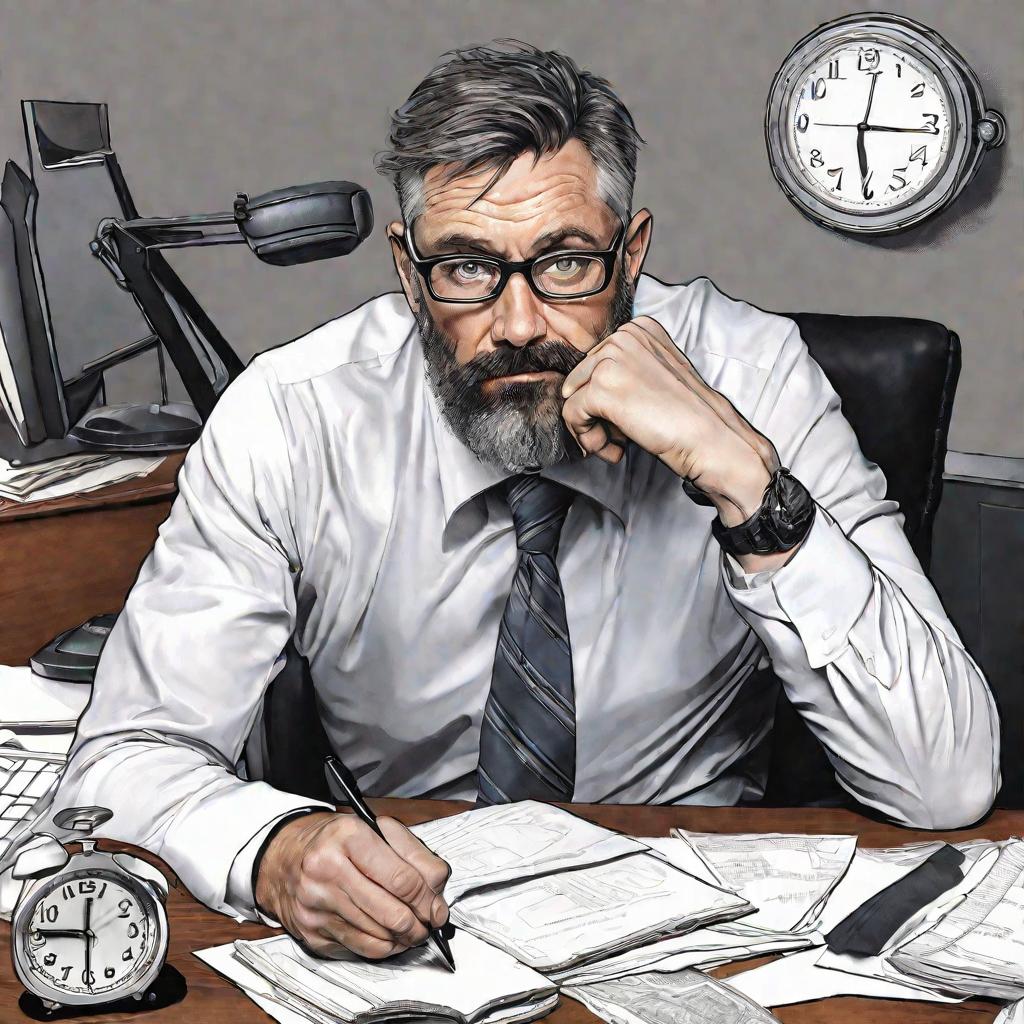 Портрет мужчины в офисе