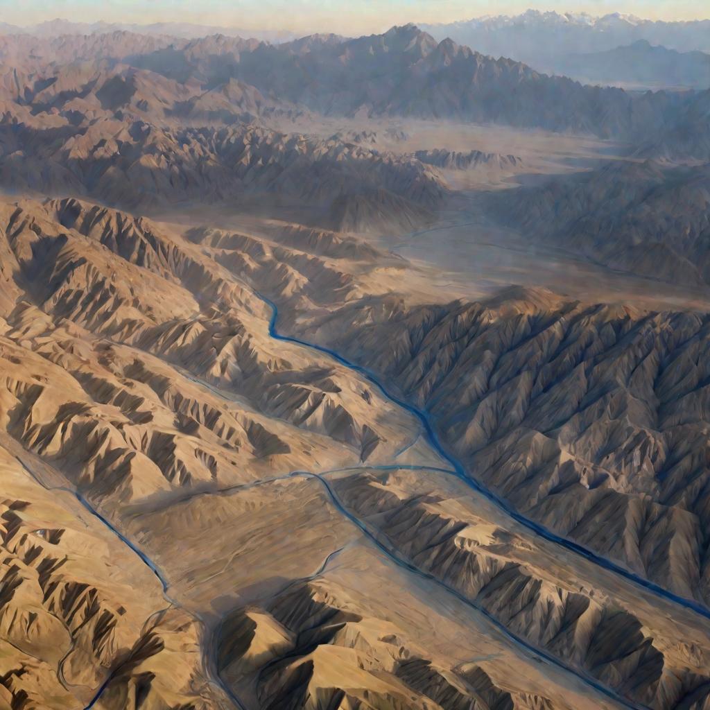 Горы Бадахшана в Афганистане с месторождениями лазурита
