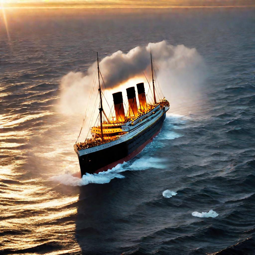 Закат над тонущим Титаником