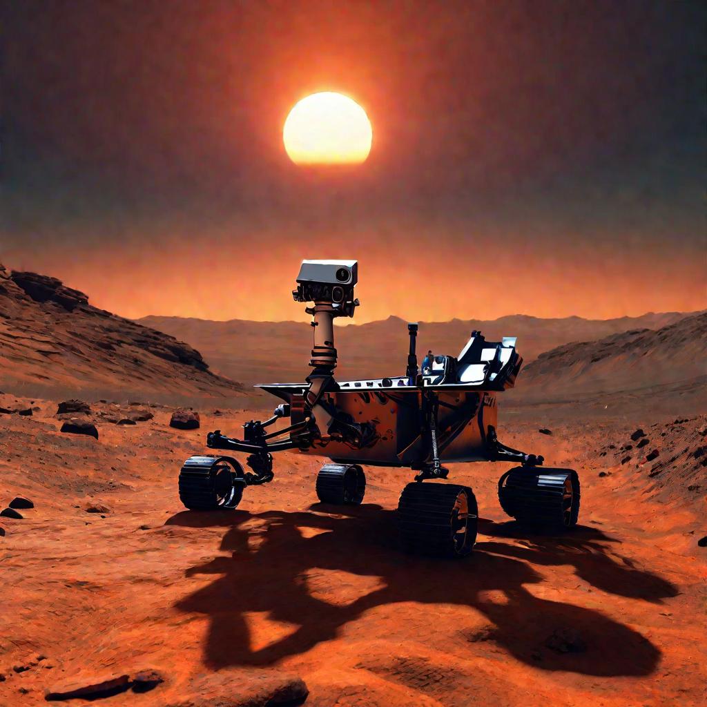 Закат на Марсе, расстояние от Солнца до Марса
