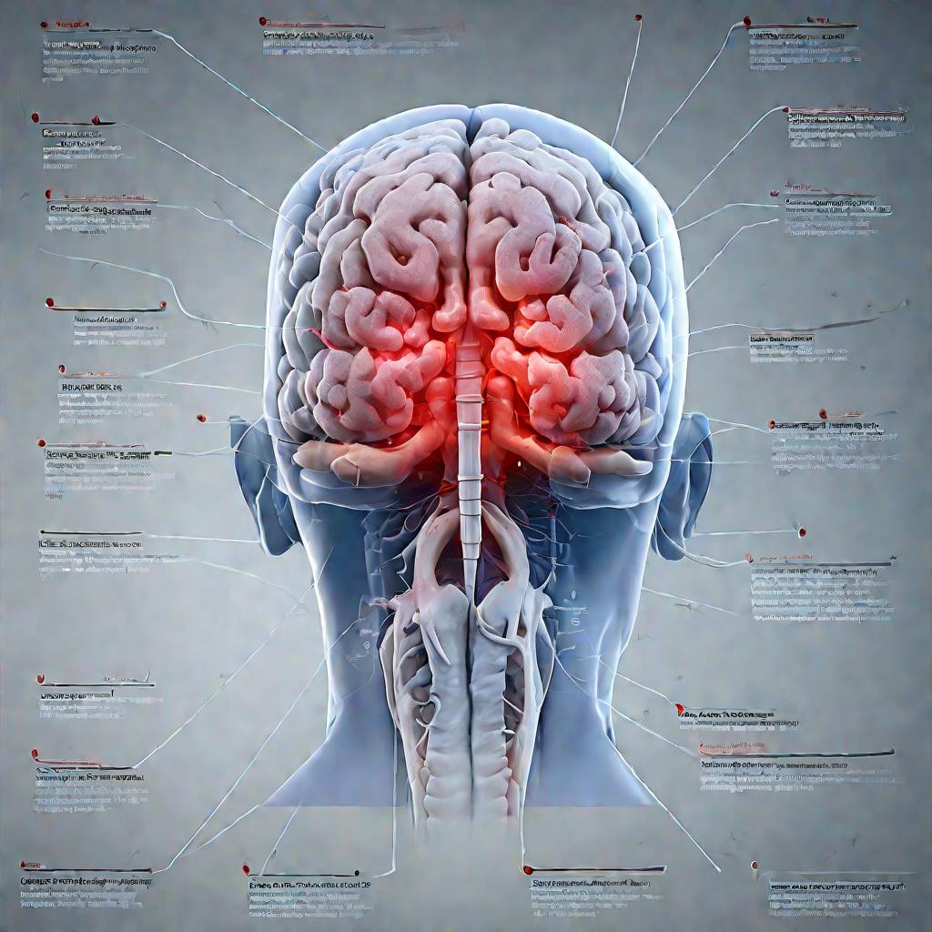 3D модель среднего мозга