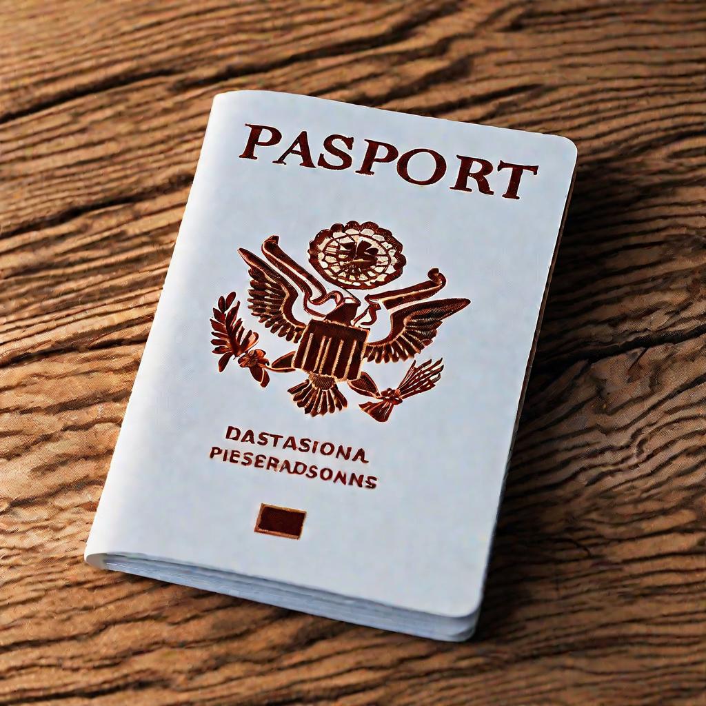 Крупный план сверху: открытый паспорт на деревянном столе, видна страница с обновленными персональными данными и новой фамилией