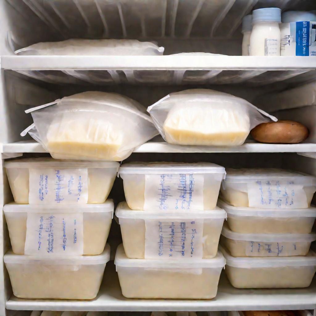 Пакеты для хранения грудного молока в морозильнике