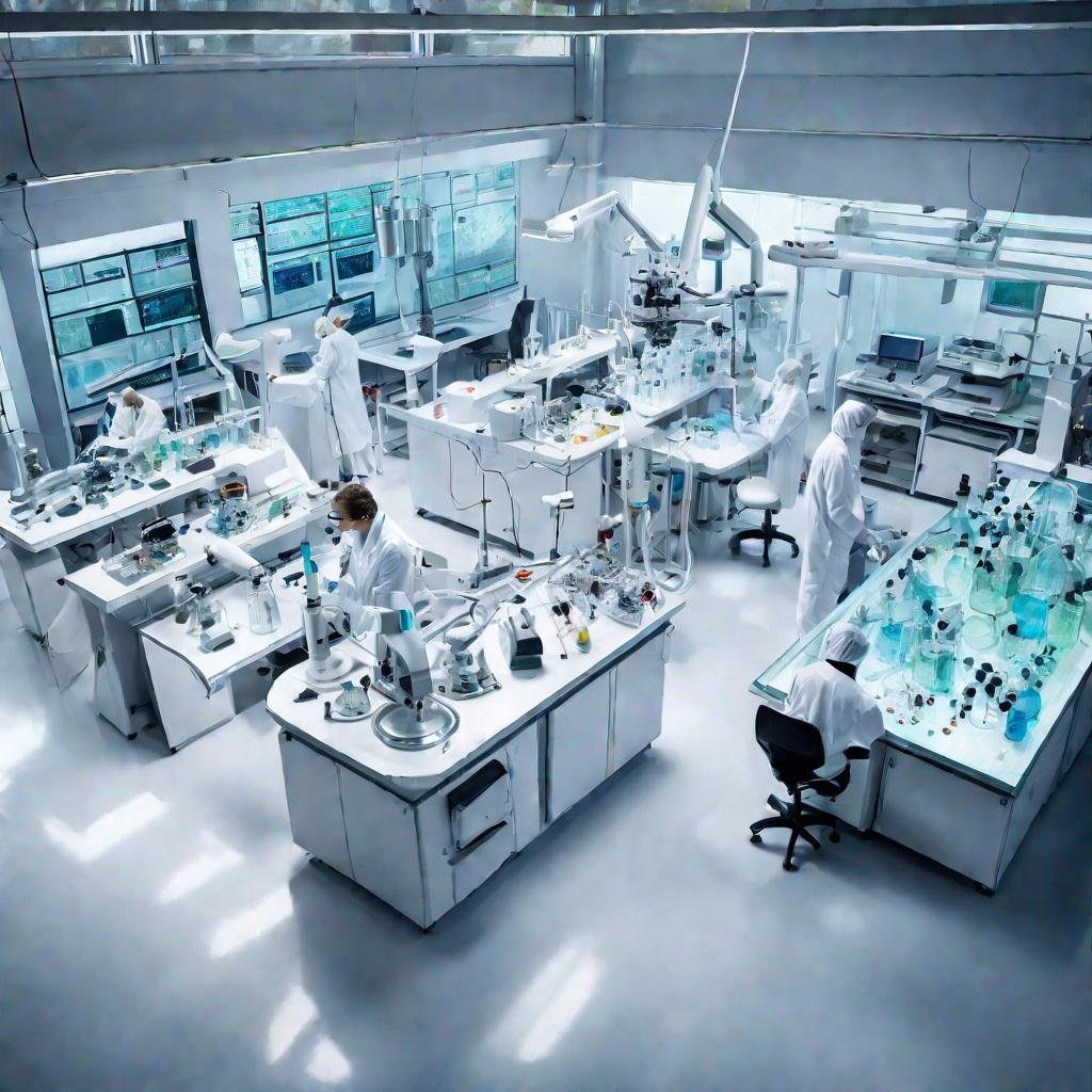 Лаборатория с учеными