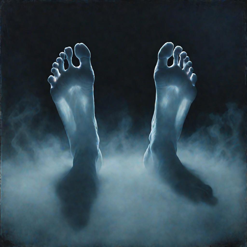 Парящие в тумане ноги с онемевшими синюшными пальцами