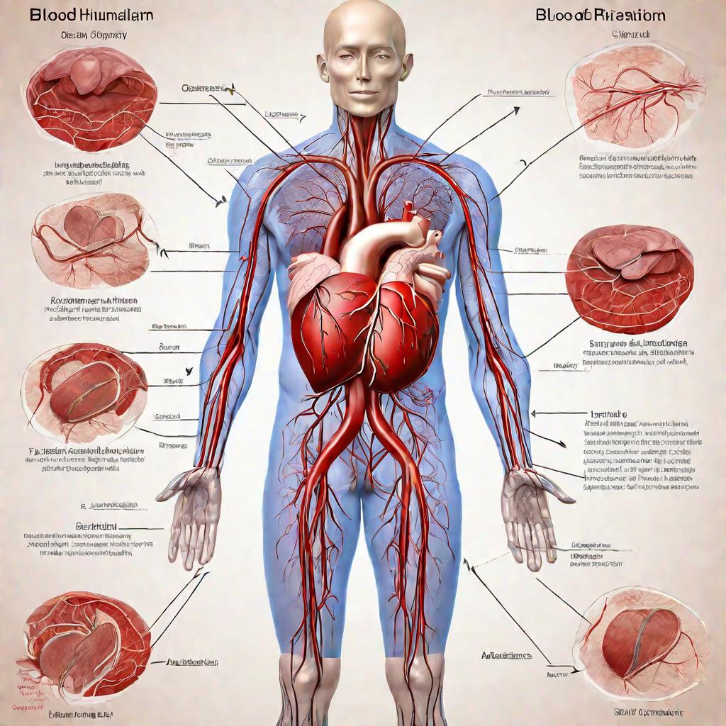 Схема кровообращения человека