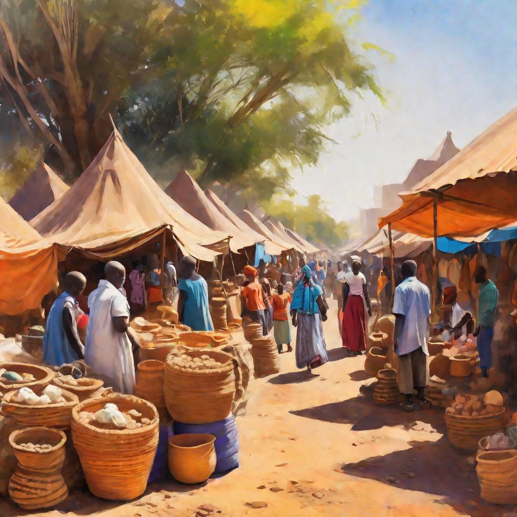 Уличный рынок в Африке