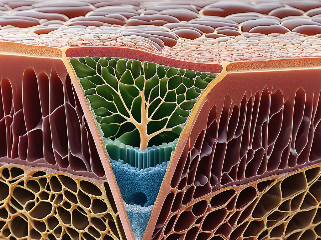 Строение кожи человека и белки при буллезном эпидермолизе