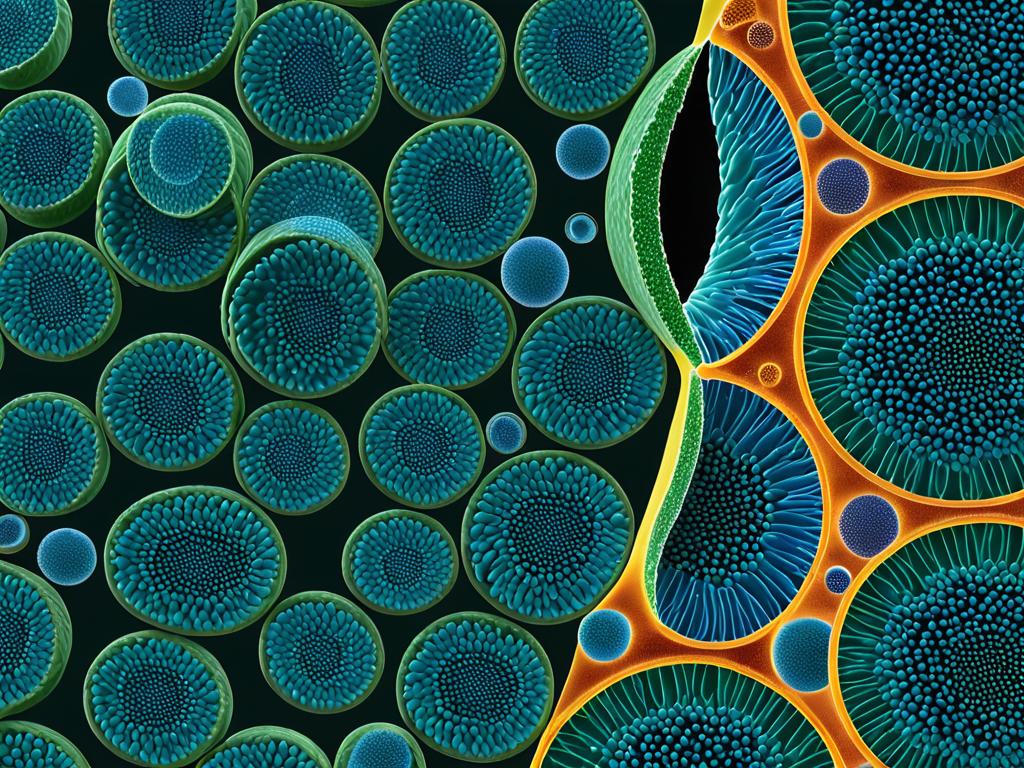 Схема, демонстрирующая нарушение пенициллинами структур клеточной стенки бактерий