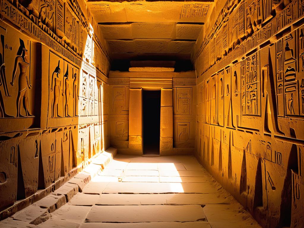 Внутренняя камера древнеегипетской пирамиды