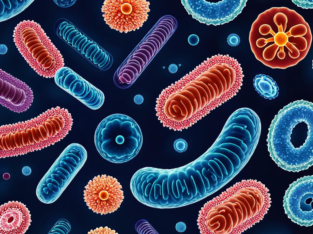 Изображение бактерий, вирусов и паразитов под микроскопом