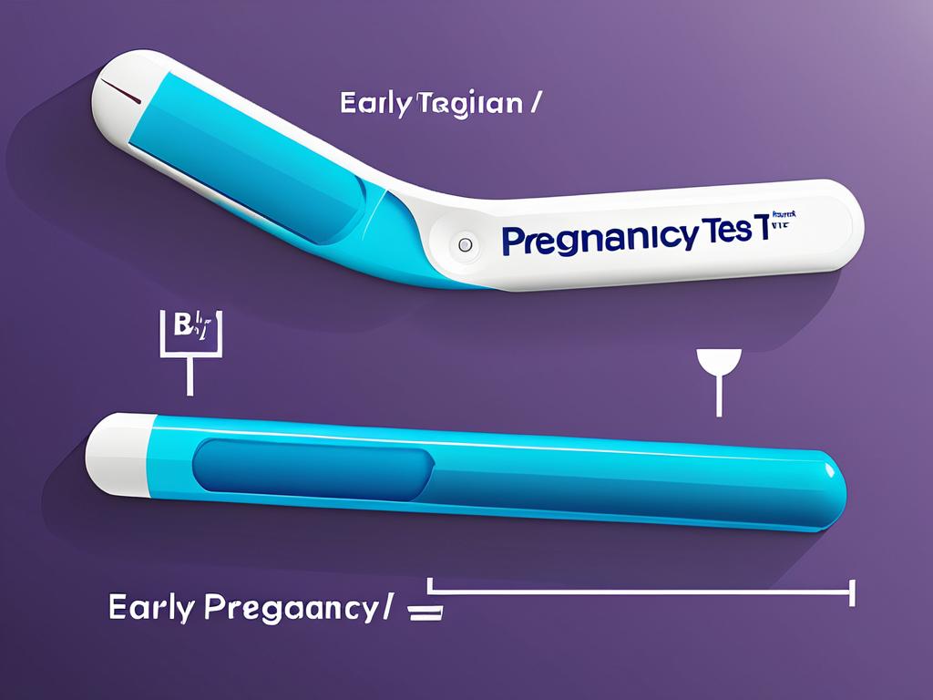 Схема работы раннего теста на беременность