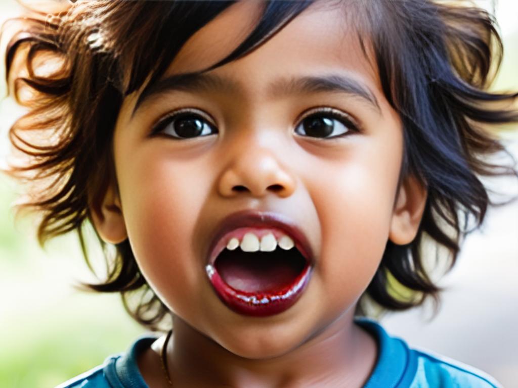 Ребенок с язвочками во рту, главное фото к статье о герпетическом стоматите
